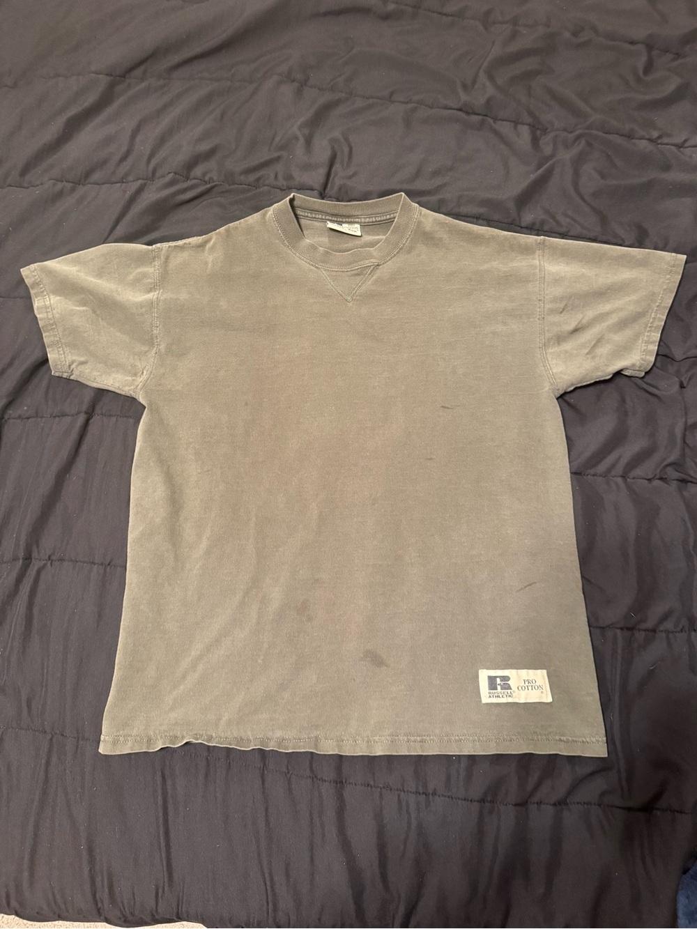 Men's vintage Russel Washed Brown Crewneck T-Shirt
